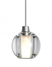  RXP-BOCA5CL-SN - Besa, Boca 5 Cord Pendant, Clear, Satin Nickel Finish, 1x35W Halogen