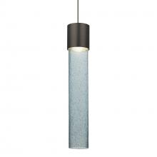  RXP-WAND12BL-LED-BR - Besa Wanda 12 Pendant, Blue Bubble, Bronze Finish, 1x3W LED