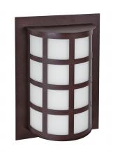  SCALA13-WA-LED-BR - Besa Outdoor Scala 13 Bronze White Acrylic 1x8W LED