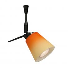 Besa Lighting SP-5042OP-BK - Besa, Canto 3 Spotlight, Bicolor Orange/Pina, Black Finish, 1x35W MAX GU5.3 Base