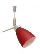  SP-504431-SN - Besa Spotlight Andi Satin Nickel Red Matte 1x35W Halogen Mr11