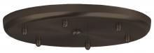  T26X-BR-277 - Besa 6-Light Round 12V Multiport Canopy, Bronze, 277V Input