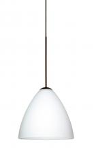 Besa Lighting X-177907-LED-BR - Besa Pendant For Multport Canopy Mia Bronze Opal Matte 1x5W LED