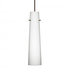  X-567407-BR - Besa Camino Pendant for Multiport Canopy Bronze Opal Matte 1x50W Halogen