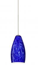  X-719886-LED-SN - Besa Pendant For Multiport Canopy Karli Satin Nickel Blue Cloud 1x5W LED