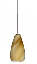  X-7198HN-BR - Besa Pendant For Multiport Canopy Karli Bronze Honey 1x50W Halogen