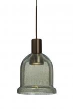  X-KIBAMS-LED-BR - Besa, Kiba Cord Pendant For Multiport Canopy, Moss Bubble, Bronze Finish, 1x3W LED