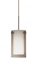  XP-S44007-BR - Besa Pendant Pahu 4 Bronze Transparent Smoke/Opal 1x35W Halogen