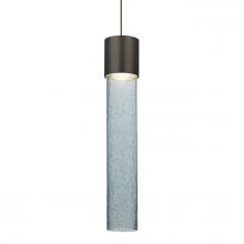  XP-WAND12BL-LED-BR - Besa Wanda 12 Pendant, Blue Bubble, Bronze Finish, 1x3W LED