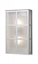  BREE16-GL-LED-BA - Besa Outdoor Bree 16 Brushed Aluminum Glitter Glass 2x9W LED