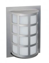  SCALA13-WA-LED-BA - Besa Outdoor Scala 13 Brushed Aluminum White Acrylic 1x9W LED