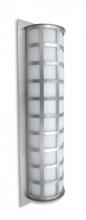  SCALA28-WA-LED-BA - Besa Outdoor Scala 28 Brushed Aluminum White Acrylic 3x9W LED