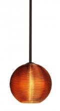  1TT-461682-LED-BR - Besa Kristall 8 Pendant Bronze Amber 1x9W LED