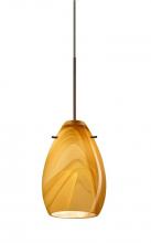  1XP-1713HN-BR - Besa Pendant Pera 6 Bronze Honey 1x50W Halogen