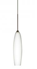  1XP-439507-BR - Besa Pendant Zumi Bronze Opal Matte 1x35W Halogen