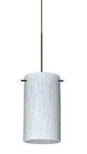  1XT-440419-LED-BR - Besa Stilo 7 Pendant Carrera Bronze 1x5W LED