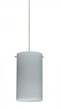  1XT-4404KR-LED-SN - Besa Stilo 7 Pendant Chalk Satin Nickel 1x5W LED