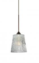  1XP-512500-BR - Besa Pendant Nico 4 Bronze Clear Stone 1x35W Halogen