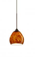  XP-560518-BR - Besa Pendant Tay Tay Bronze Amber Cloud 1x50W Halogen