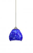  X-560586-SN - Besa Pendant For Multiport Canopy Tay Tay Satin Nickel Blue Cloud 1x50W Halogen