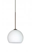  1XP-565807-BR - Besa Pendant Palla 5 Bronze Opal Matte 1x50W Halogen