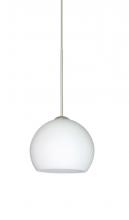  1XP-565807-SN - Besa Pendant Palla 5 Satin Nickel Opal Matte 1x50W Halogen