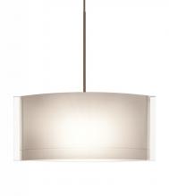  1XC-673006-LED-BR - Besa Jodi Pendant 1xc Opal Glossy Bronze 1x5W LED