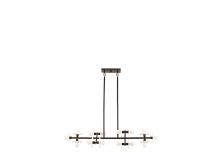  1-1591-14-50 - Amani 14-Light Linear Chandelier in Black Cashmere