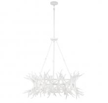  1-1760-8-80 - Daniels 8-Light Chandelier in Matte White