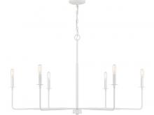  1-2221-6-83 - Salerno 6-Light Chandelier in Bisque White