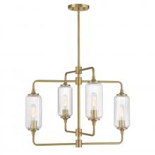  1-3025-4-322 - Holton 4-Light Chandelier in Warm Brass