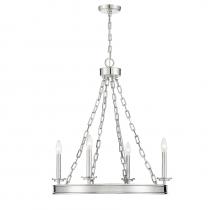  1-4403-4-109 - Seville 4-Light Chandelier in Polished Nickel