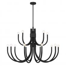  1-6682-15-89 - Sorrento 15-Light Chandelier in Matte Black