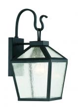  5-100-BK - Woodstock 1-Light Outdoor Wall Lantern in Black