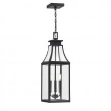  5-608-BK - Emery 3-Light Outdoor Hanging Lantern in Matte Black