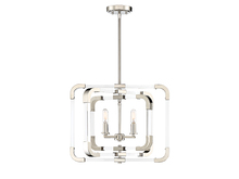  6-1662-4-109 - Rotterdam 4-Light Convertible Semi-Flush or Pendant in Polished Nickel