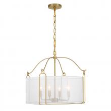  7-1693-4-322 - Ashlay 4-Light Pendant in Warm Brass