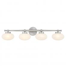  8-1050-4-SN - Barrow 4-Light Bathroom Vanity Light in Satin Nickel