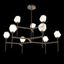  CHB0039-55-FB-A-001-L3 - Gem Round Belvedere Chandelier-55-Flat Bronze