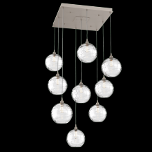 Hammerton CHB0047-09-BS-OC-C01-E2 - Terra Square 9pc Multi-Pendant