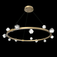  CHB0070-40-GB-CZ-CA1-L3 - Stella Ring Chandelier 42"