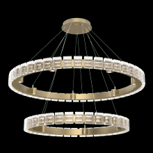  CHB0087-2T-GB-TP-CA1-L3 - Tessera 38" & 50" Two-Tier Ring-Gilded Brass