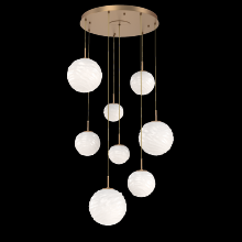  CHB0092-08-NB-WL-C01-L3 - Gaia Round Pendant Chandelier