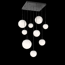  CHB0092-09-MB-WL-C01-L3 - Gaia Square Multi-Pendant Chandelier