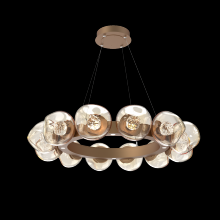  CHB0095-36-NB-FA-CA1-L3 - Luna Radial Ring Chandelier