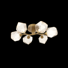  CLB0039-01-GB-A-L1-RTS - Gem 6-Light Flush Mount-Gilded Brass