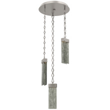 Hammerton CNB0042-03-BS-SG-CH1-L3 - Parallel Round 3pc Multi-Pendant with Chain