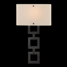 Hammerton CSB0033-0B-GB-FG-E2 - Carlyle Square Link Cover Sconce