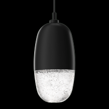  LAB0079-01-GM-PC-C01-L1 - Pebble Pendant-Gunmetal-Pebble Clear