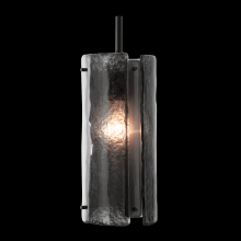  LAB0044-12-MB-IW-C01-E2 - Textured Glass Pendant-Rod Suspended-12